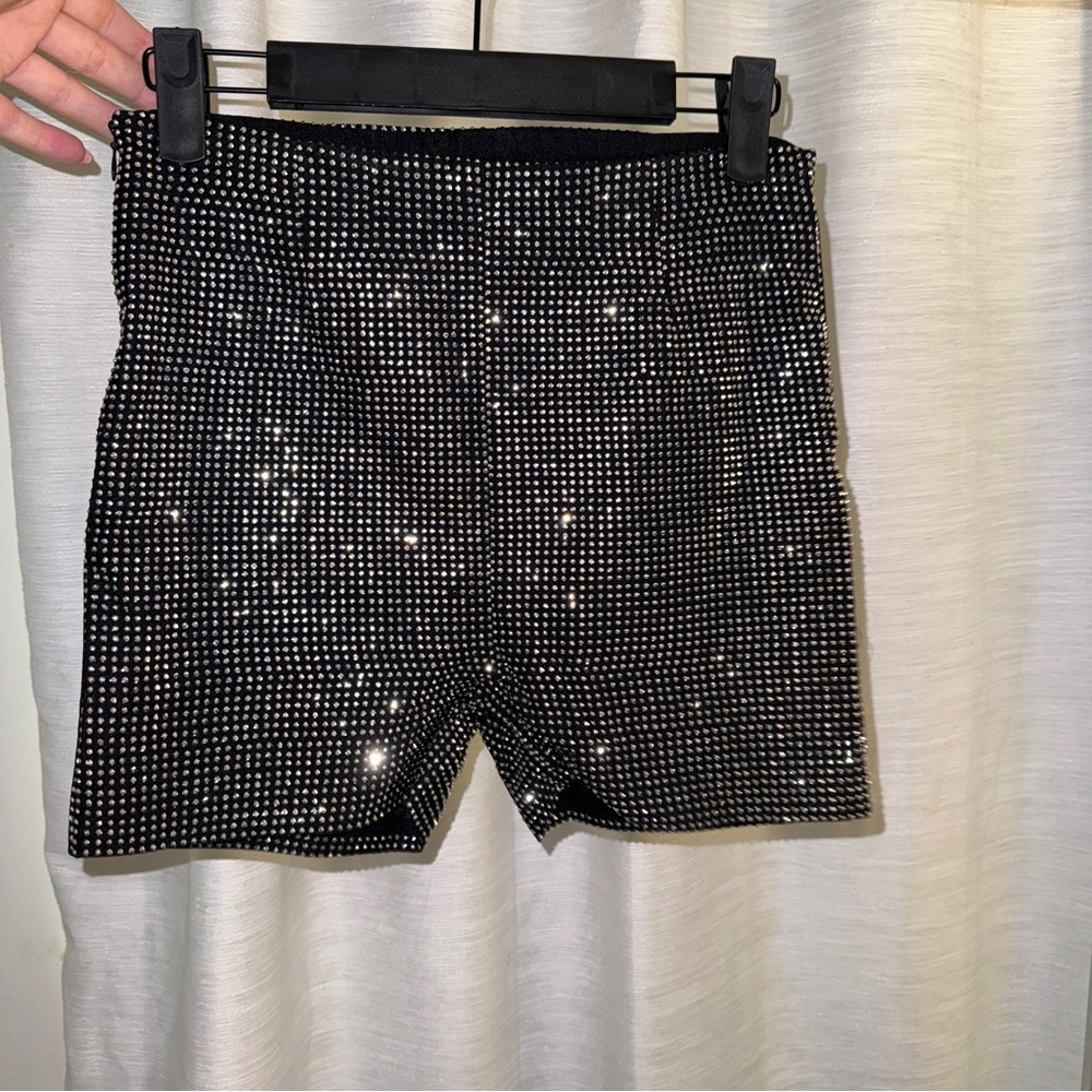 Windsor Sparkle Rhinestone Shorts - Picture 1 of 4